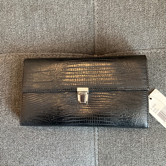 NWT Nine West Black Wallet with Checkbook Multiple Credit Card Holders - Picture 2 of 10